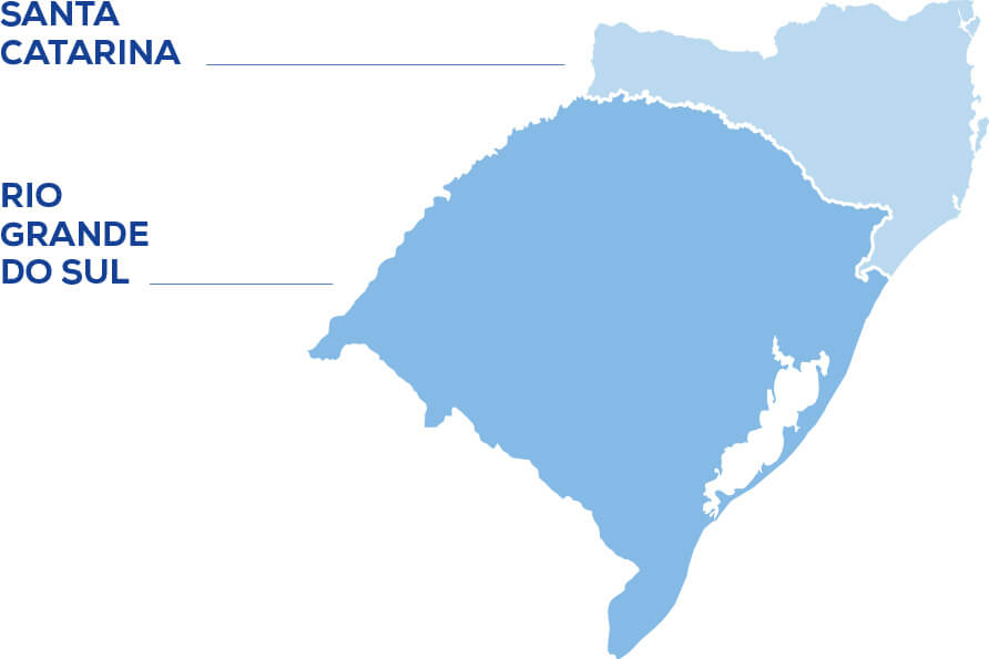 Mapa Áreas de Abrangência